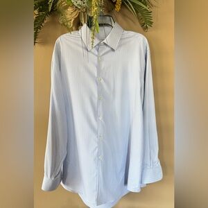 J. M. Haggar classic Fit dress Shirt long sleeve men size 17-17.5” 34/35